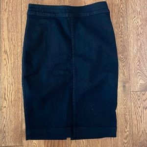 Aritzia “the castings” high waisted black denim pencil skirt NWOT